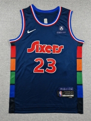 22 City Edition Philadelphia 76ers Dark Blue #23 NBA Jersey-1380