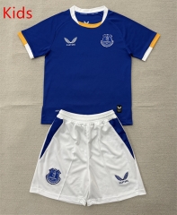 26-27 Everton Home Blue Kids/Youth Soccer Uniform-AY