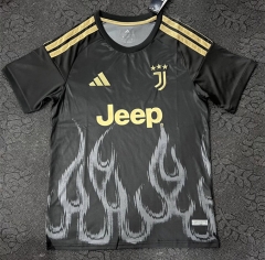 (S-4XL)26-27 Juventus 2nd Away Black Thailand Soccer Jersey AAA-7035