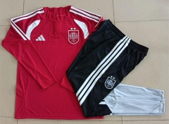 26-27 Spain 2-Star Red Thailand Soccer Tracksuit--815