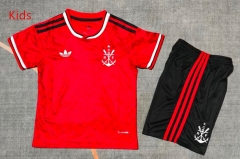 2026-27 Flamengo 2nd Away Red  Kids/Youth Soccer Uniform-9484
