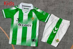 2026-2027 Real Betis Home White&Green Kids/Youth Soccer Unifrom-9484