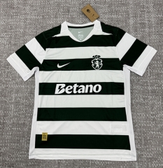 (S-4XL) 26-27 Sporting Lisbon Clube de Portugal Home White&Green Thailand Soccer Jersey AAA-4506