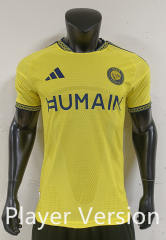 Player Version 26-27 Al Nassr FC Home Yellow Thailand Soccer Jersey AAA-0871