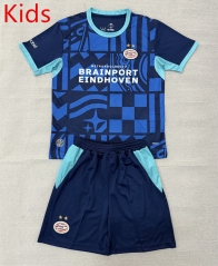 2026-2027 PSV Eindhoven Third Away Royal Blue Kids/Youth Soccer Uniform-AY