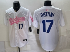 Los Angeles Dodgers  White #17  MLB Jersey - 0840