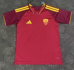 (S-4XL) 26-27 Without Sponsor Roma Home Red Thailand Soccer Jersey AAA-2483