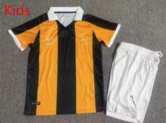 26-27 Hull City Home Orange&Black Kids/Youth Soccer Uniform-7809