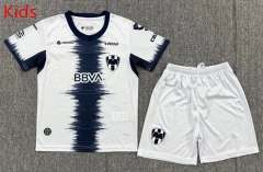 26-27 Monterrey  Away White Kids/Youth Soccer Uniform-3162