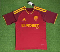 (S-4XL) 26-27 Roma Home Red Thailand Soccer Jersey AAA-403