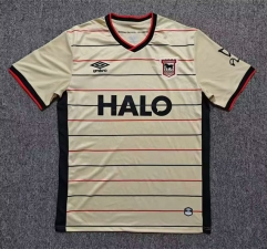 (S-4XL) 26-27 Ipswich Town Away Khaki Thailand Soccer Jersey AAA-8025