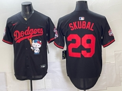 Los Angeles Dodgers Black   #29   MLB Jersey - 0840
