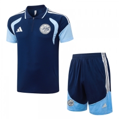 26-27 Ajax Navy Blue Thailand Polo Uniform-815