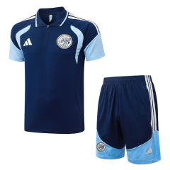 26-27 Ajax Navy Blue Thailand Polo Uniform-815