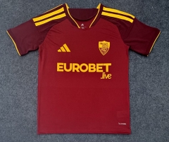(S-4XL) 26-27 Roma Home Red Thailand Soccer Jersey AAA-7209