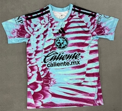 (S-4XL) 26-27 Club América Goalkeeper Red7Blue Thailand Soccer Jersey-1876