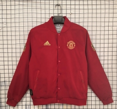 Retro Version 19-20 Manchester United Red Thailand Soccer Soccer Trench Coat-1020