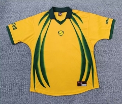 (S-4XL) 26-27 Brazil Collaboration Yellow Thailand Soccer Jersey AAA-0141