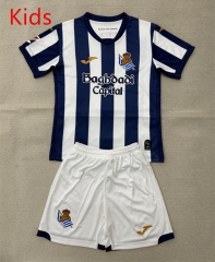 26-27 Real Sociedad Blue&White Kids/Youth Soccer Uniform-AY