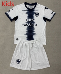 26-27 Monterrey Away White Kids/Youth Soccer Uniform-AY