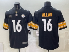 Logo1  Pittsburgh Steelers Black #16  NFL  Jersey-0840