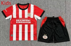2026-2027 PSV Eindhoven  Home Red/White   Kids/Youth Soccer Uniform-6149