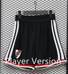 (S-3XL) Player Version 26-27 River Plate Home Black Thailand Soccer Shorts-888