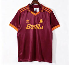 Retro Version 1992-1994  Roma Home Red Thailand Soccer Jersey AAA-9483