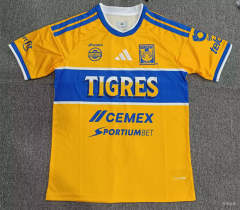 (S-6XL) Correct Version 2026-2027 Tigres UANL Home Yellow Thailand Soccer Jersey AAA-5378