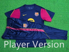Long Pants  (S-3XL) Player Version 26-27 Barcelona Royal Blue Thailand Training Soccer Uniform-9926