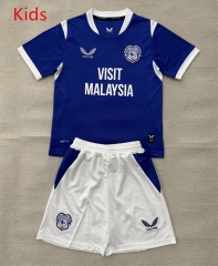 26-27 Cardiff City Home Blue  Kids/Youth Soccer Uniform-AY