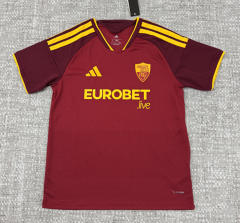 (S-4XL) 26-27 Roma Home Red Thailand Soccer Jersey AAA-4506