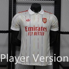 (S-3XL)Player Version 26-27 Casual Retro Arsenal White  Thailand Soccer Jersey AAA-888