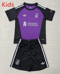 26-27 Liverpool Goalkeeper Purple  Kids/Youth Soccer Uniform-AY