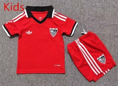 26-27 Sevilla Away Red Kids/Youth Soccer Uniform-7809