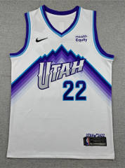 Utah Jazz White #22 NBA Jersey-1380