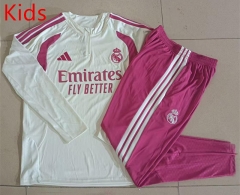 2026-2027 Real Madrid Beige Kids/Youth Soccer Tracksuit-815