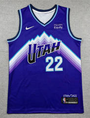 Utah Jazz Purple #22 NBA Jersey-1380