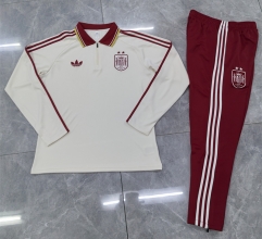 26-27 Spain 2-Star Light Yellow Thailand Soccer Tracksuit--411