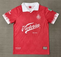 (S-3XL) Retro Version 97-98 Deportivo Toluca FC Home Red Thailand Soccer Jersey AAA-9755