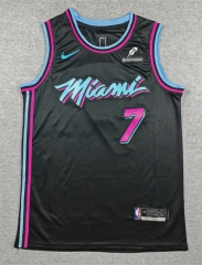 Miami Heat City Edition Black #7 NBA Jersey-1380