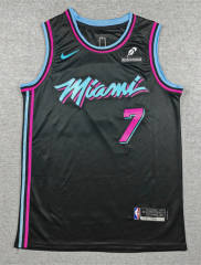 Miami Heat City Edition Black #7 NBA Jersey-1380