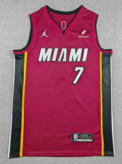 Miami Heat Red #7 NBA Jersey-1380