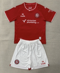 26-27 Bristol City Home Red Soccer Uniform-AY