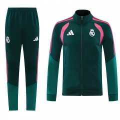 26-27 Real Madrid Dark Green Thailand Soccer Jacket Uniform-LH