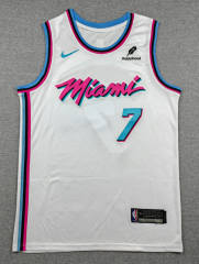 Miami Heat White  #7 NBA Jersey-1380