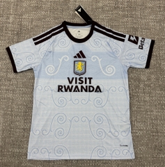 (S-4XL) 26-27 Aston Villa 2nd Away Light  Blue Thailand Soccer Jersey AAA-4506