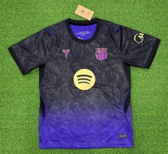 (S-4XL) 26-27 Barcelona Away Black/Purple Thailand Soccer Jersey AAA-403