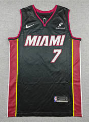Miami Heat Black #7 NBA Jersey-1380