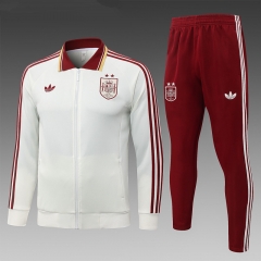 26-27 Spain 2-Star Beige Thailand Soccer Jacket Unifrom-815